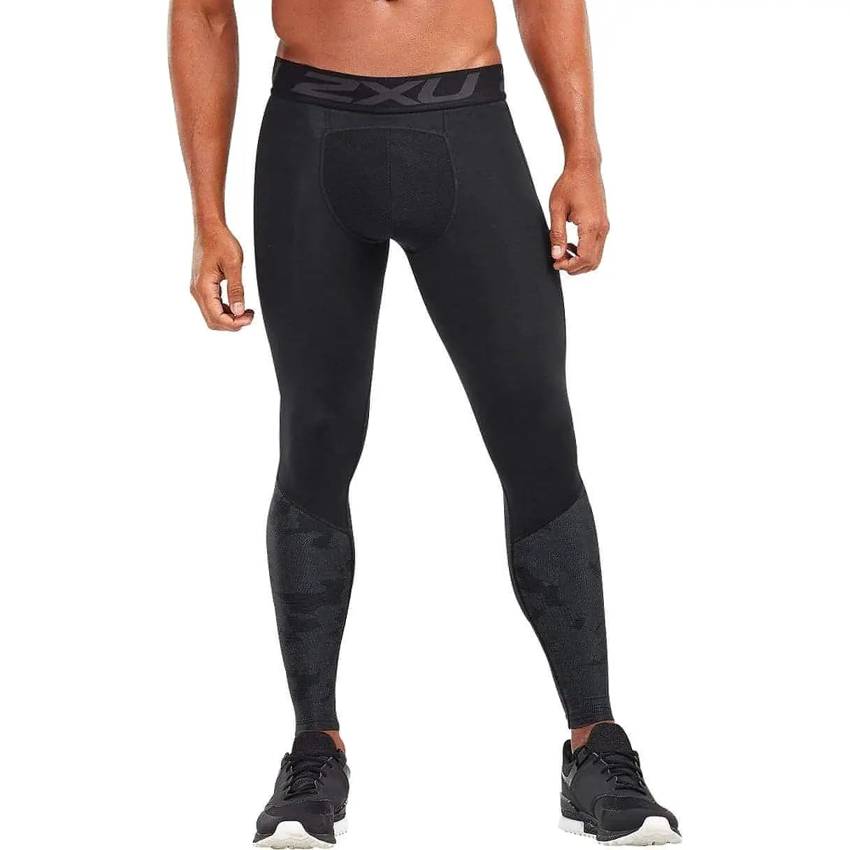 2XU Accelerate Compression Mens Long Running Tights - Black