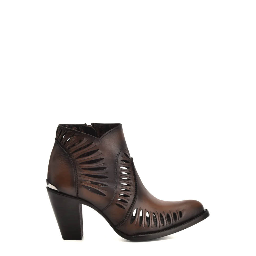 3F0LRS - Cuadra brown cowhide ankle boots for women