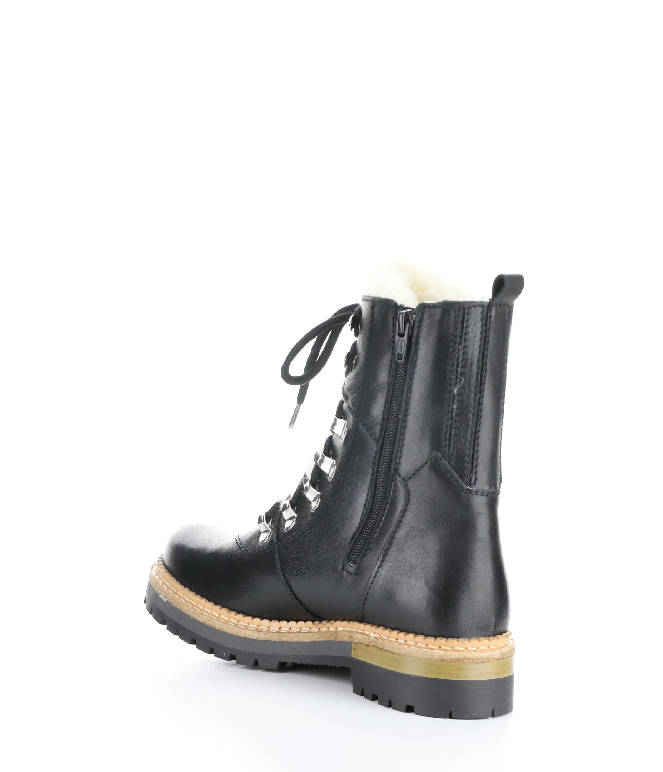 ADA BLACK Round Toe Boots