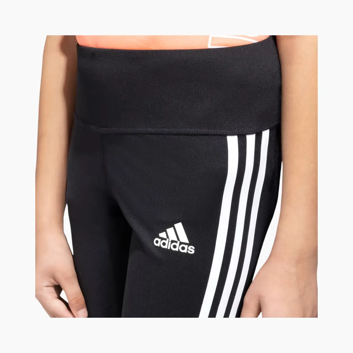 Adidas Girls Adi 3 Stripes Tights (7-15 Year) -Black