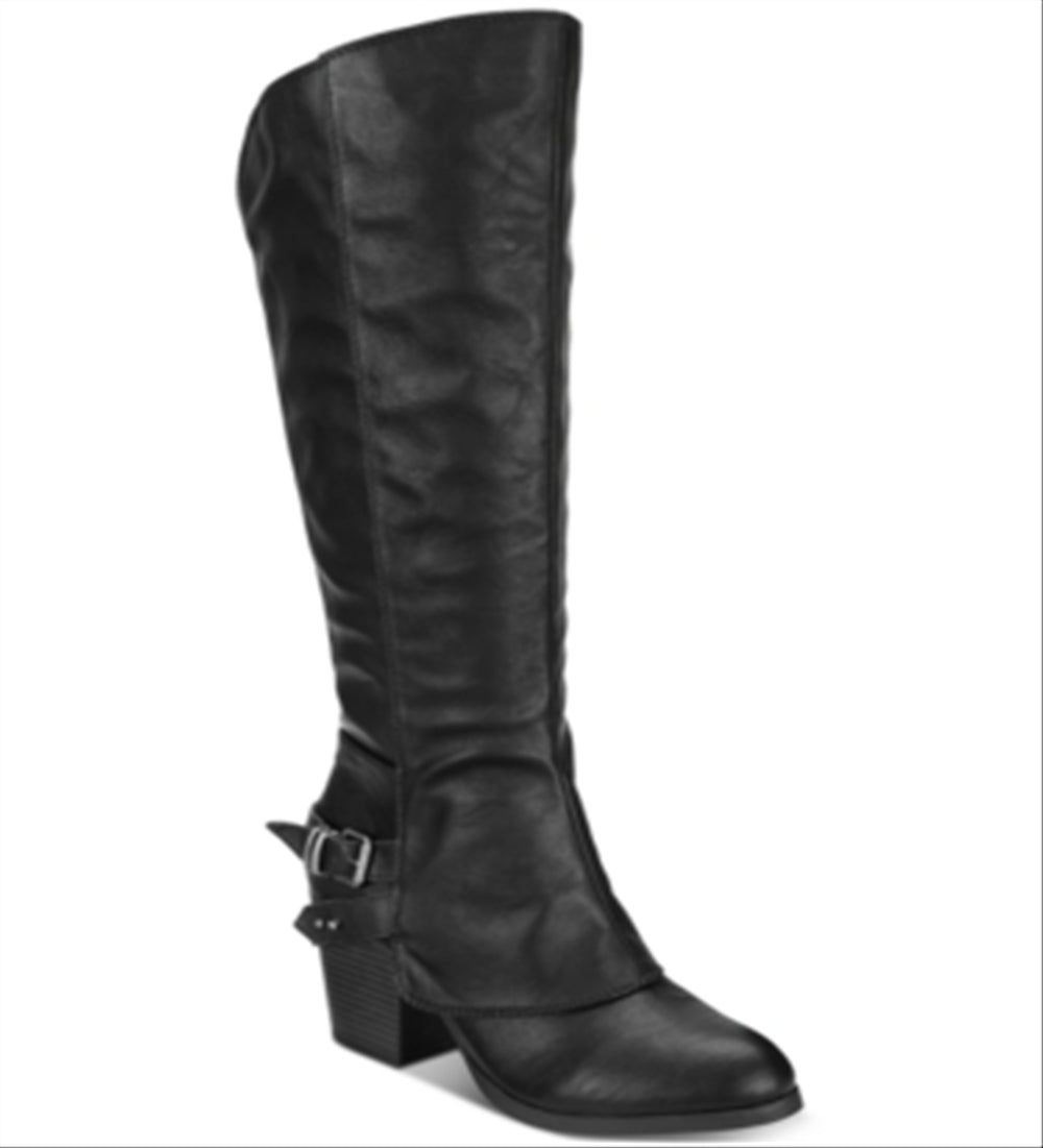 American Rag Women's Emilee Almond Toe Knee High Riding Boots Black Size 7 M