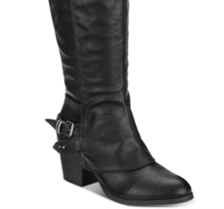 American Rag Women's Emilee Almond Toe Knee High Riding Boots Black Size 7 M