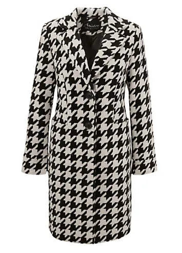 Aniston Selected Houndstooth Print Short Coat | Kaleidoscope