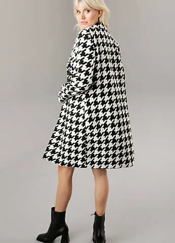 Aniston Selected Houndstooth Print Short Coat | Kaleidoscope