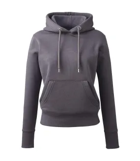 Anthem Womens/Ladies Organic Hoodie (Charcoal) - UTPC4319