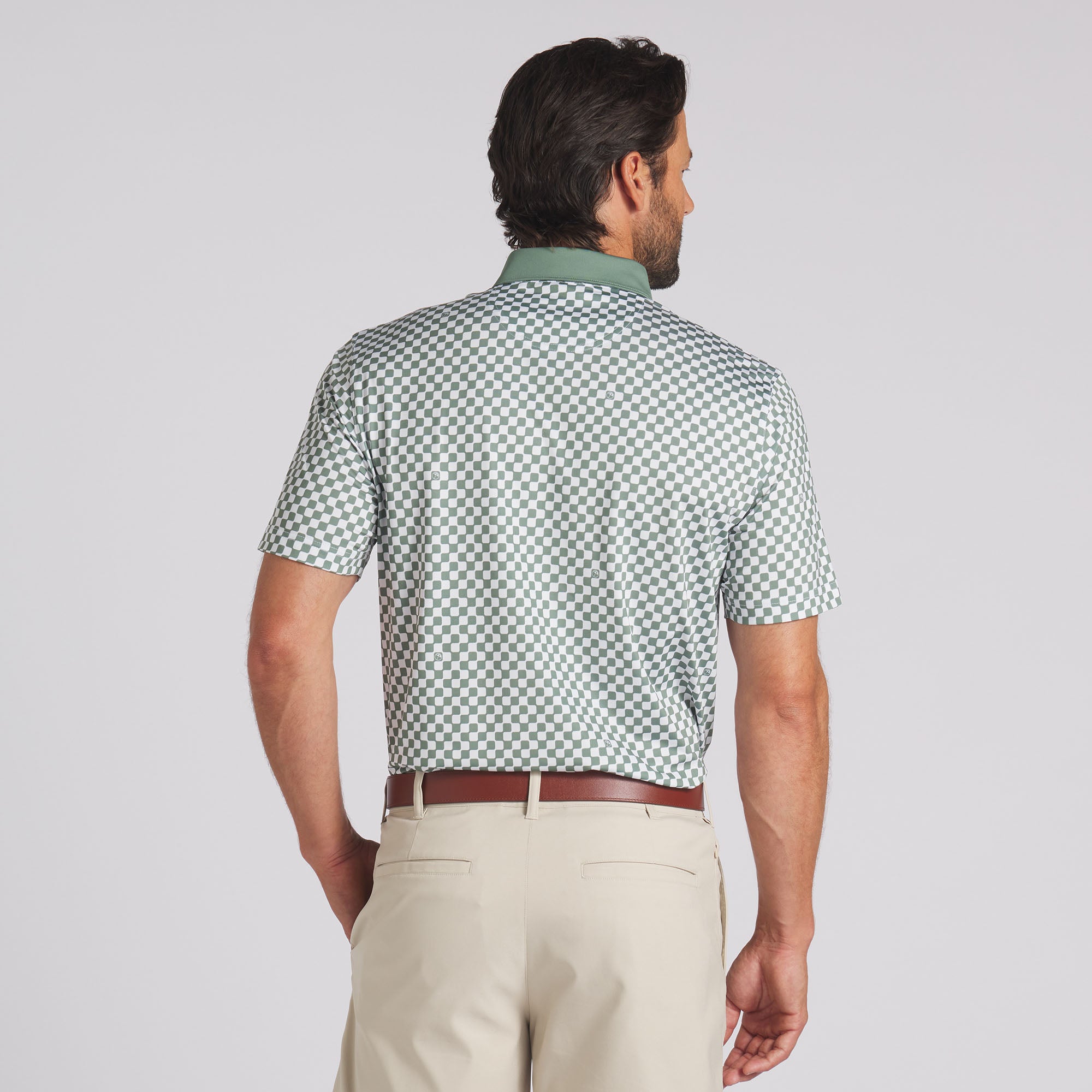 AP MATTR Checkered Golf Polo