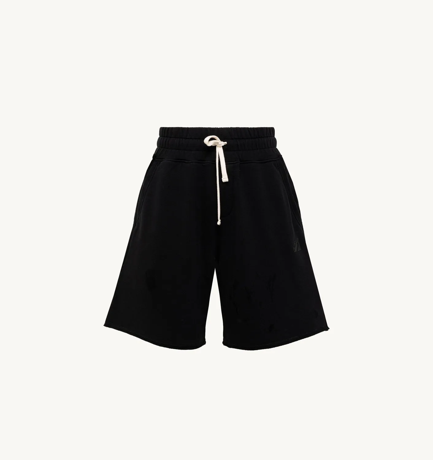 AUTRY APPAREL MANSHORTS IN BLACK COTTON