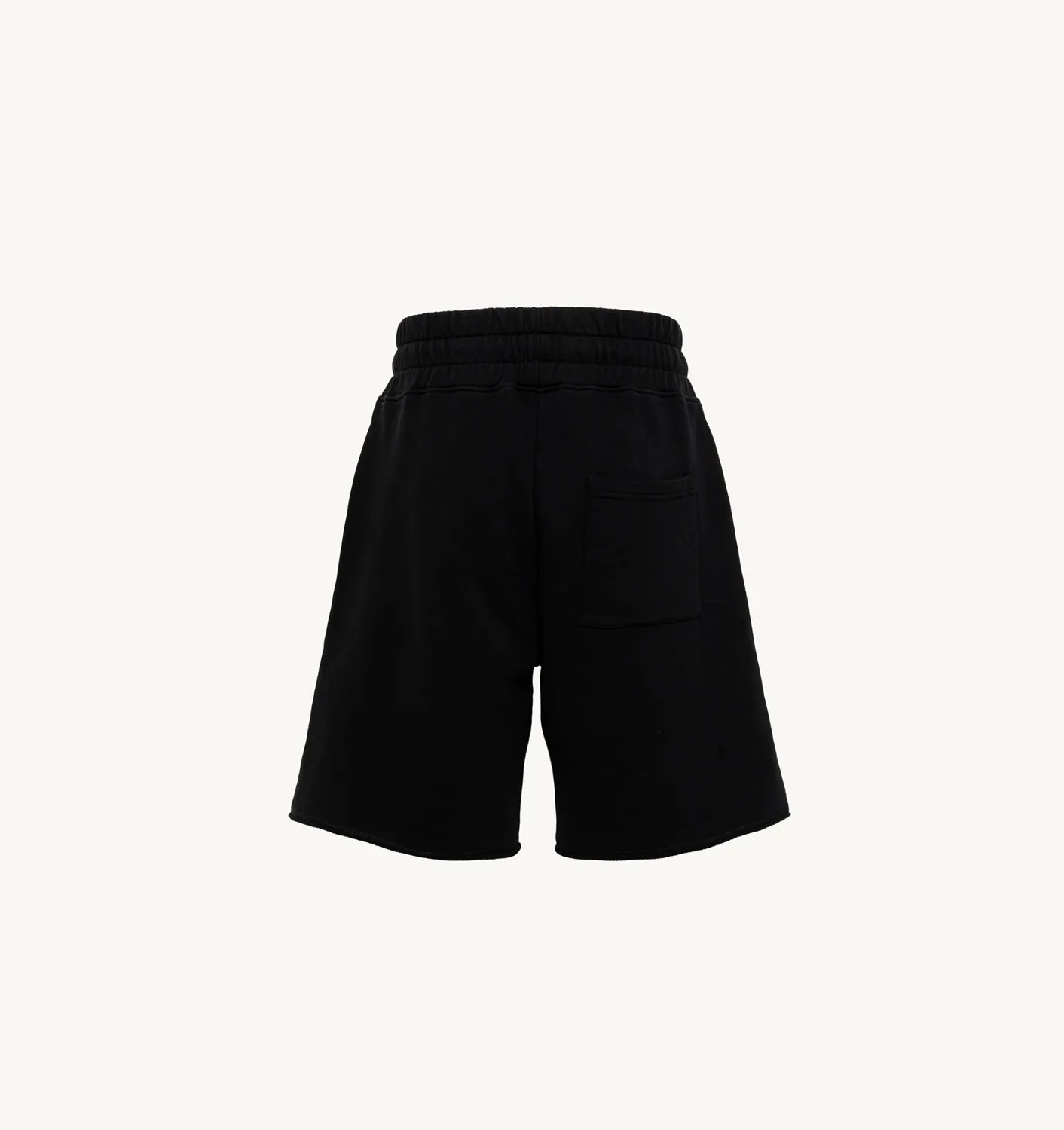 AUTRY APPAREL MANSHORTS IN BLACK COTTON