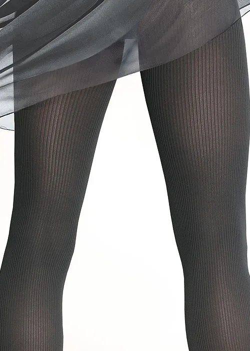 Bahner Stripes Ribbed Support Tights ()