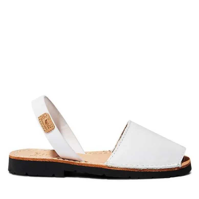 Basic Open Toe Leather Menorcan Sandal For Kids - Iker 1097 Piel