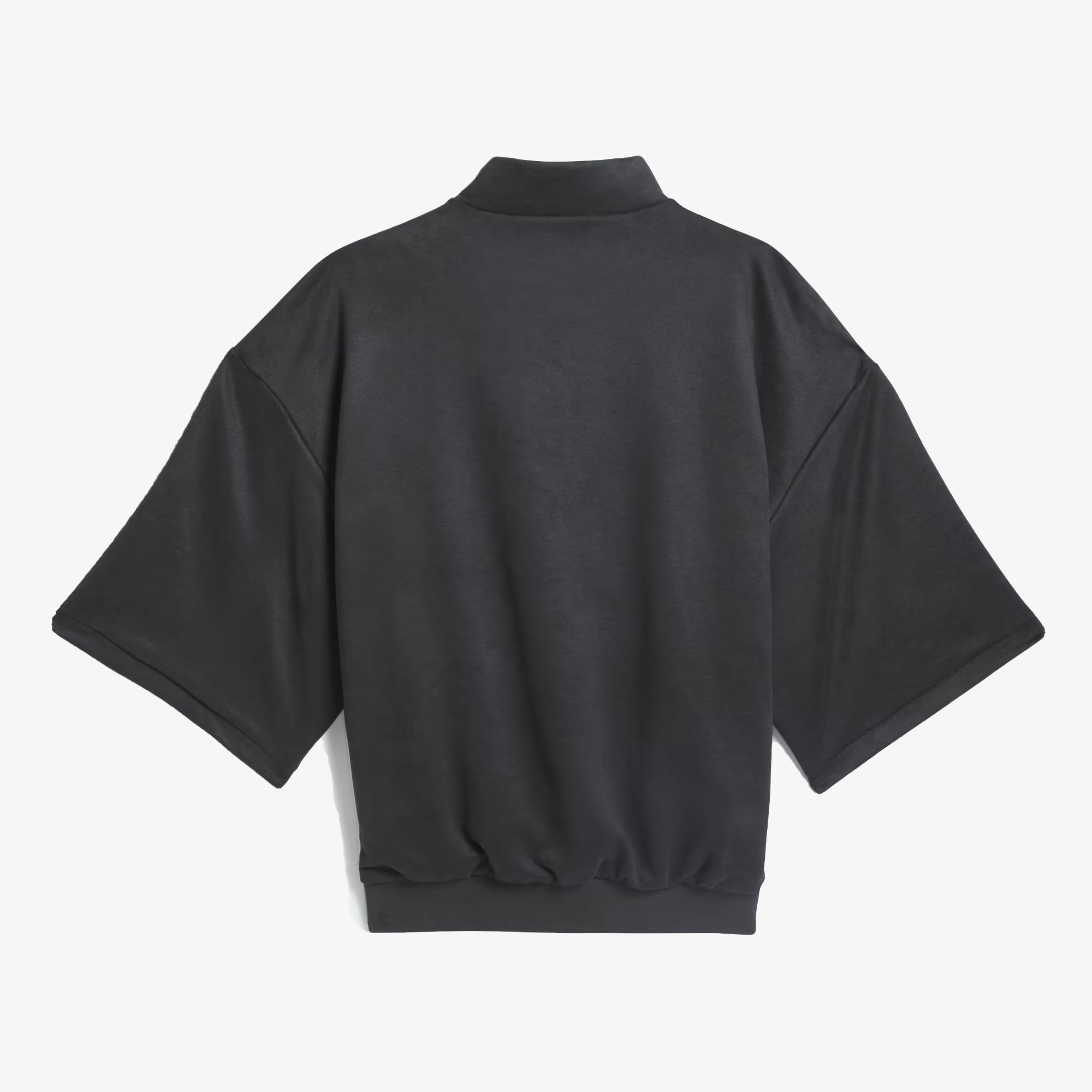 BASKETBALL SUEDED 3/4 HALF-ZIP SWEATSHIRT 'CARBON'