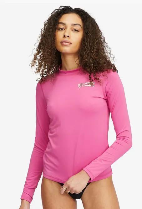 Billabong Core Loose Fit Long Sleeve Rashguard - Tahiti Pink