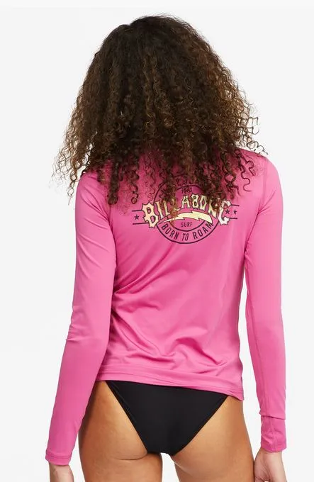 Billabong Core Loose Fit Long Sleeve Rashguard - Tahiti Pink