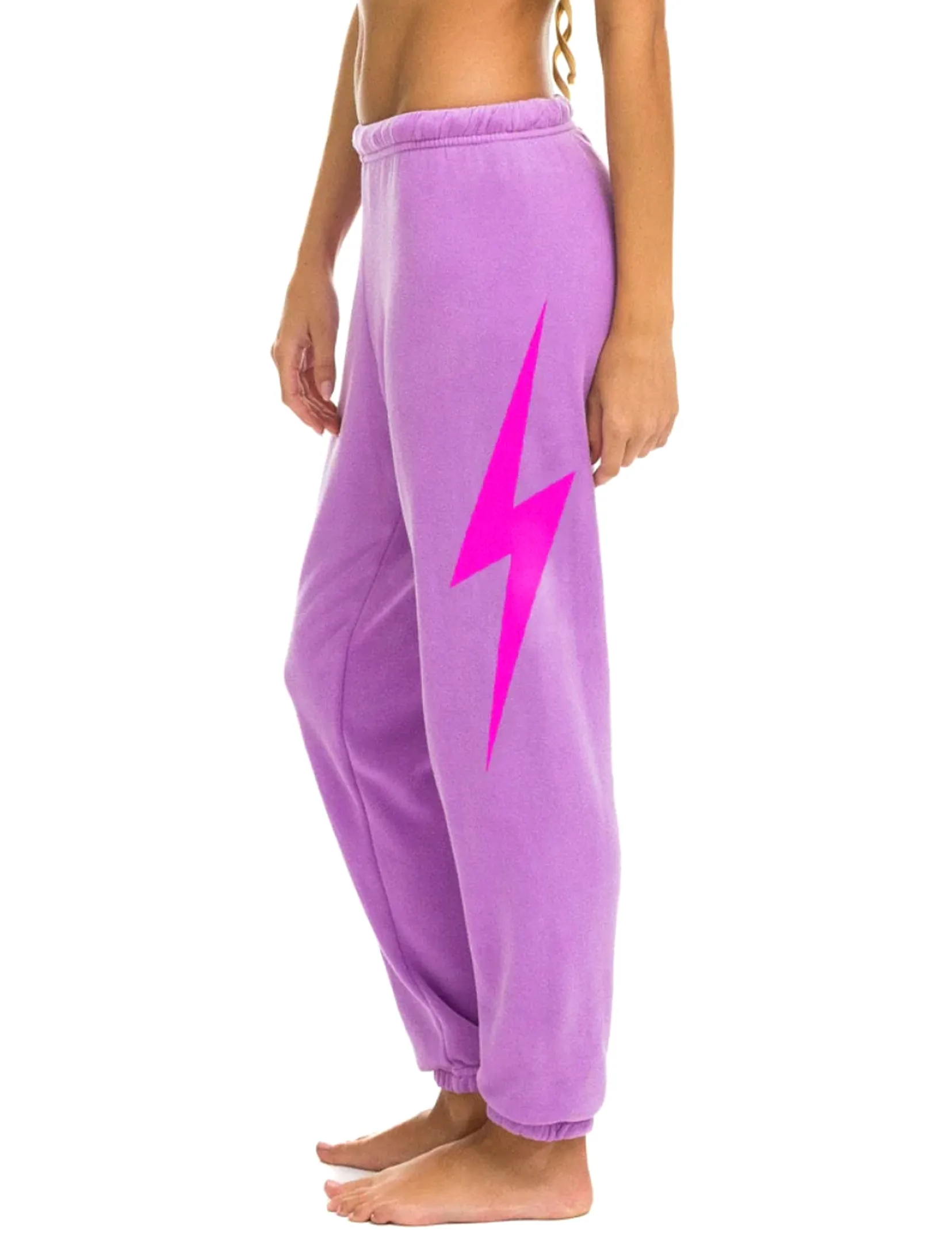 Bolt Womens Sweatpants, Neon Purple/Neon Pink