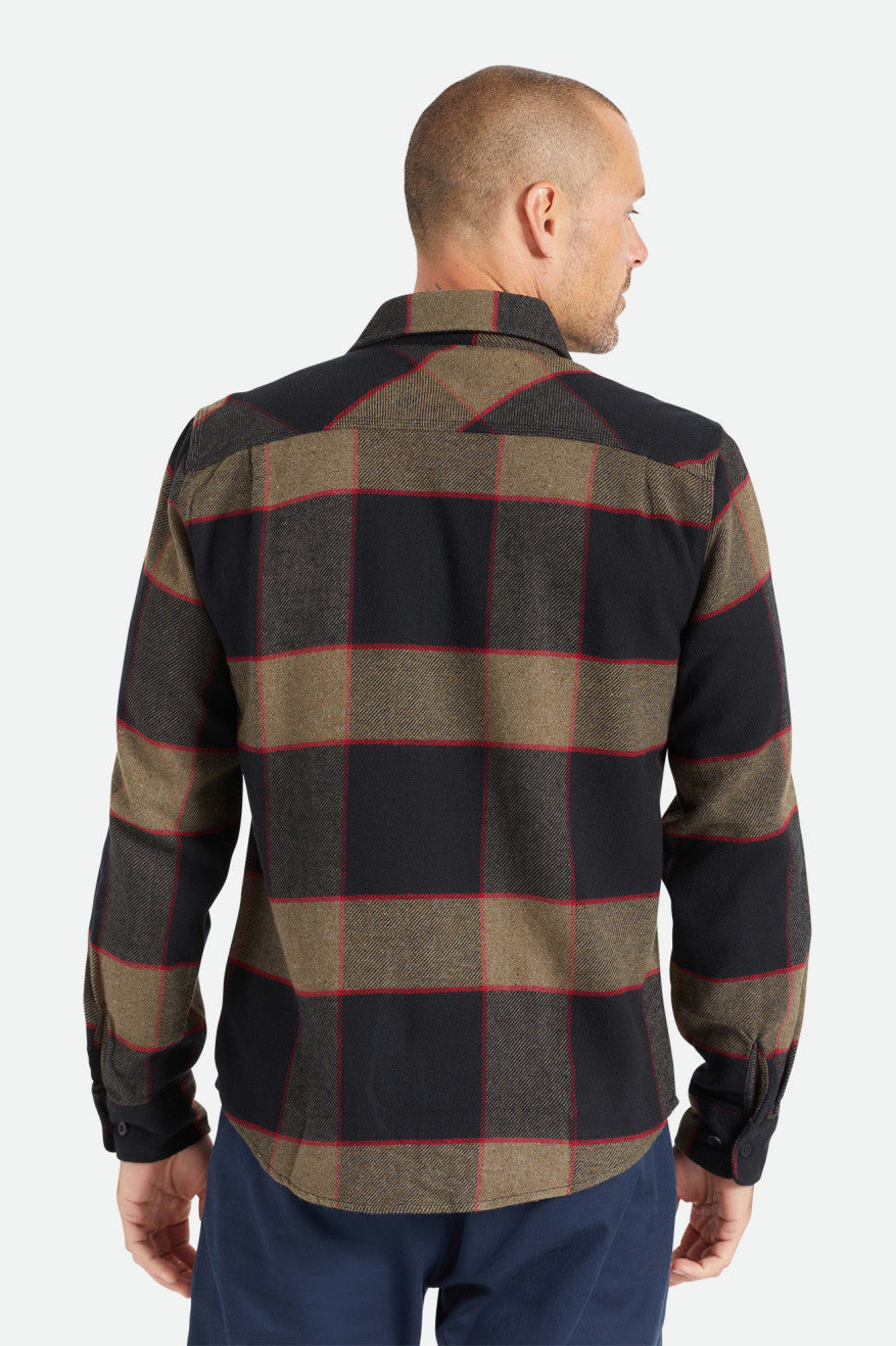 Bowery L/S Flannel - Heather Grey/Charcoal