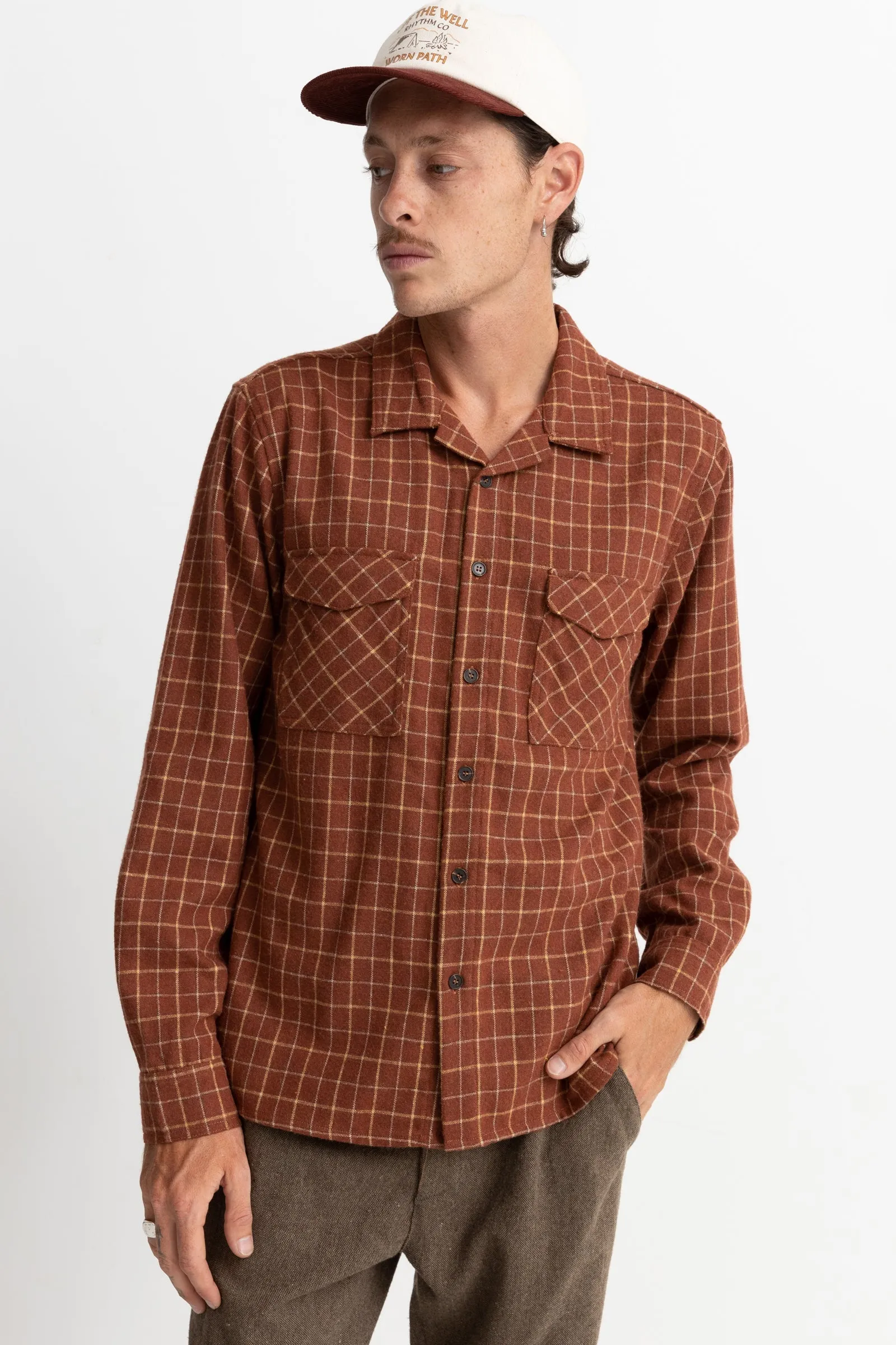 Box Ls Flannel Rust