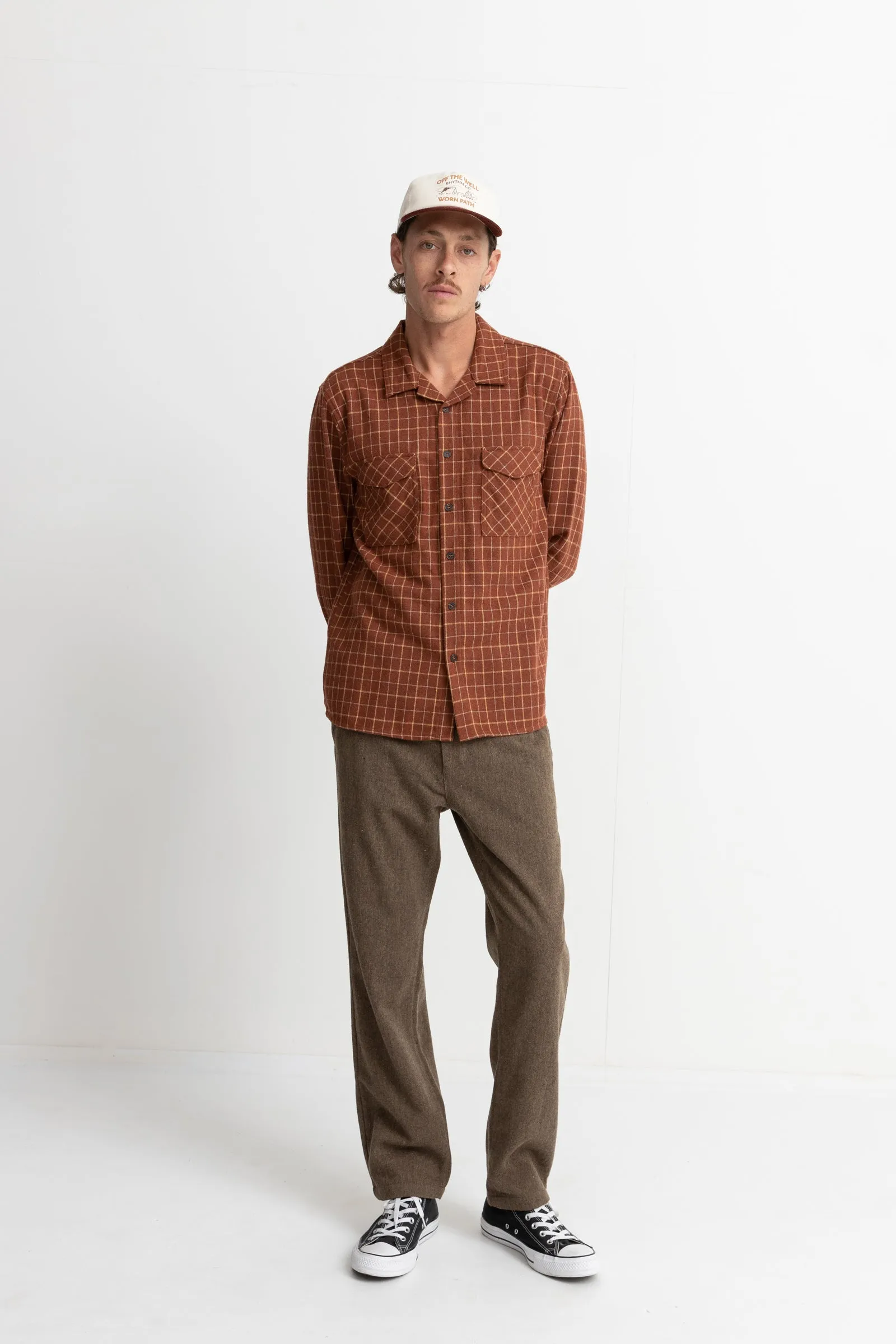 Box Ls Flannel Rust