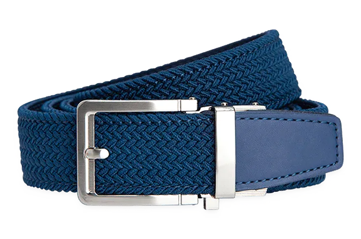 Braided Navy, 1 3/8 Strap, Golf Belt