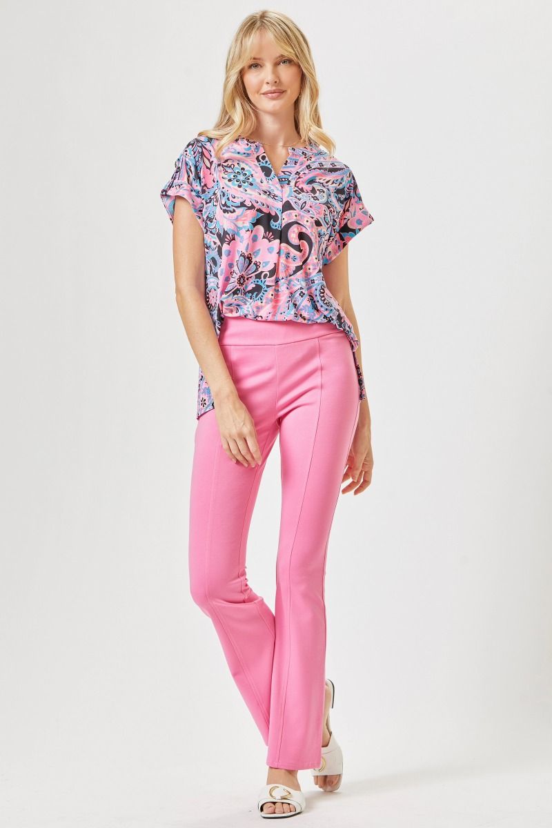 Bubblegum Licorice Lizzy Dolman Top