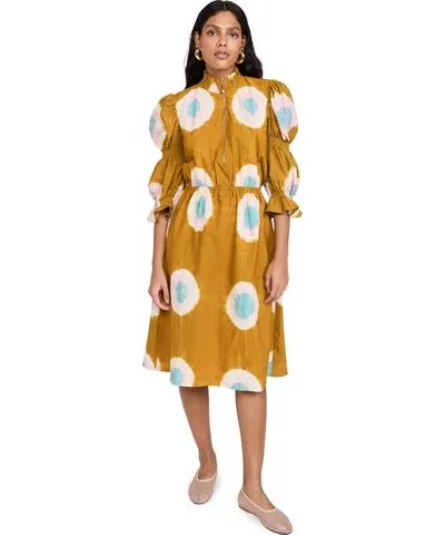 Busayo Alaiye Dress in Jaiye Print Copper S