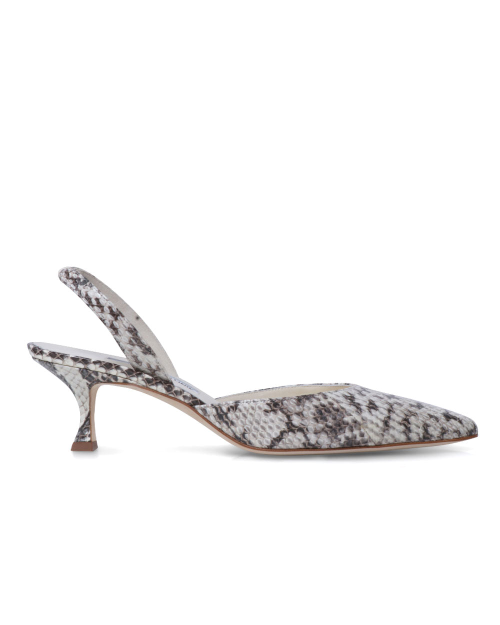 Carolyne 50 Elaphe Slingback Pump in Animal Print