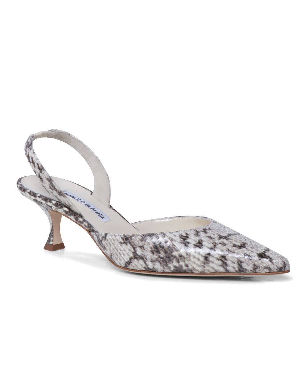 Carolyne 50 Elaphe Slingback Pump in Animal Print