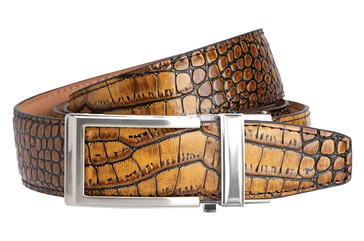 Cayman Brown & Tan V2, 1 3/8 Strap, Dress Belt