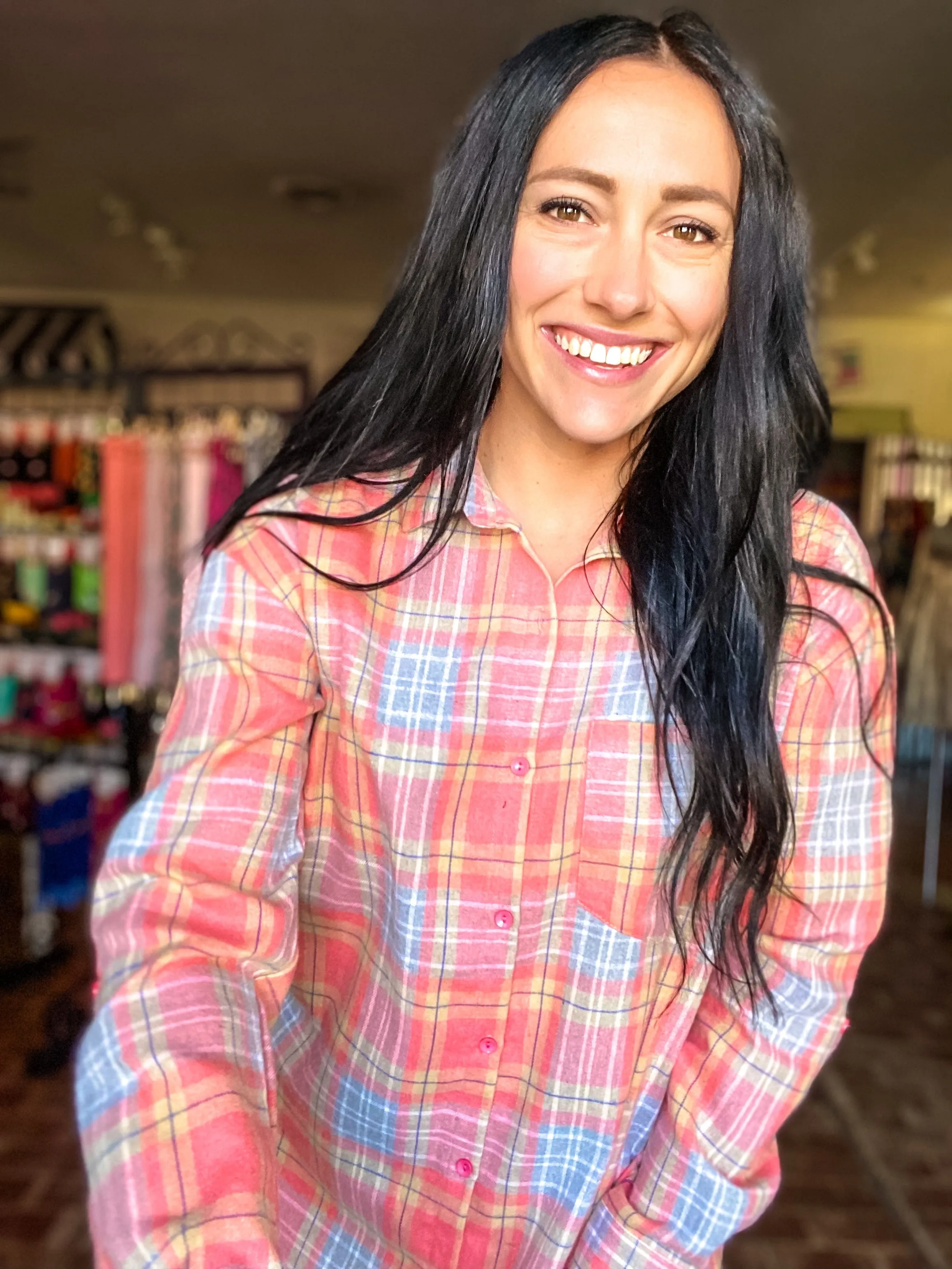 Coral Pink Flannel