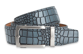 Crocodile Grey, 38mm Strap, Dress Belt