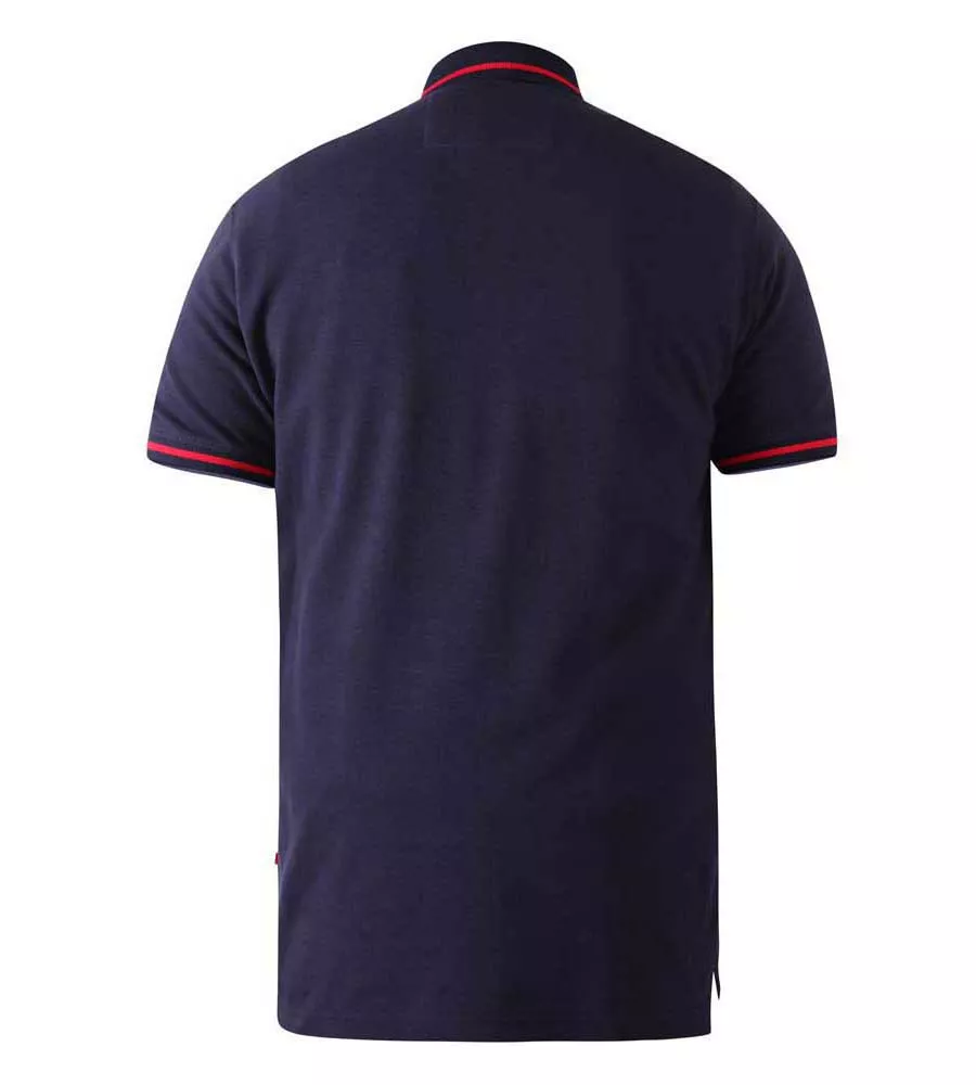 D555 Tall Mens Pique Polo Shirt With Chest Embroidery (SLOANE)