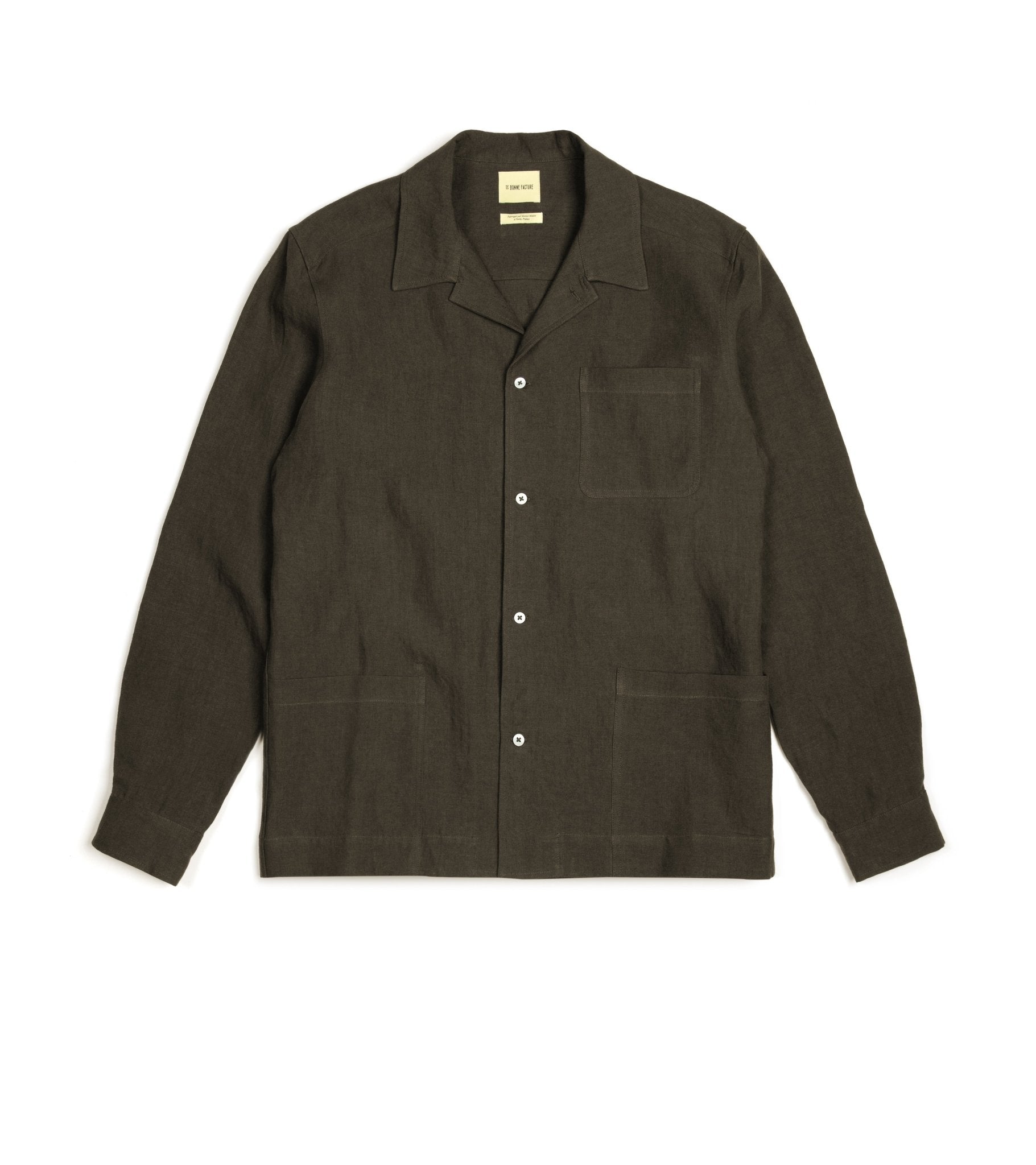 De Bonne Facture Belgian Linen Painter's Jacket: Arabica