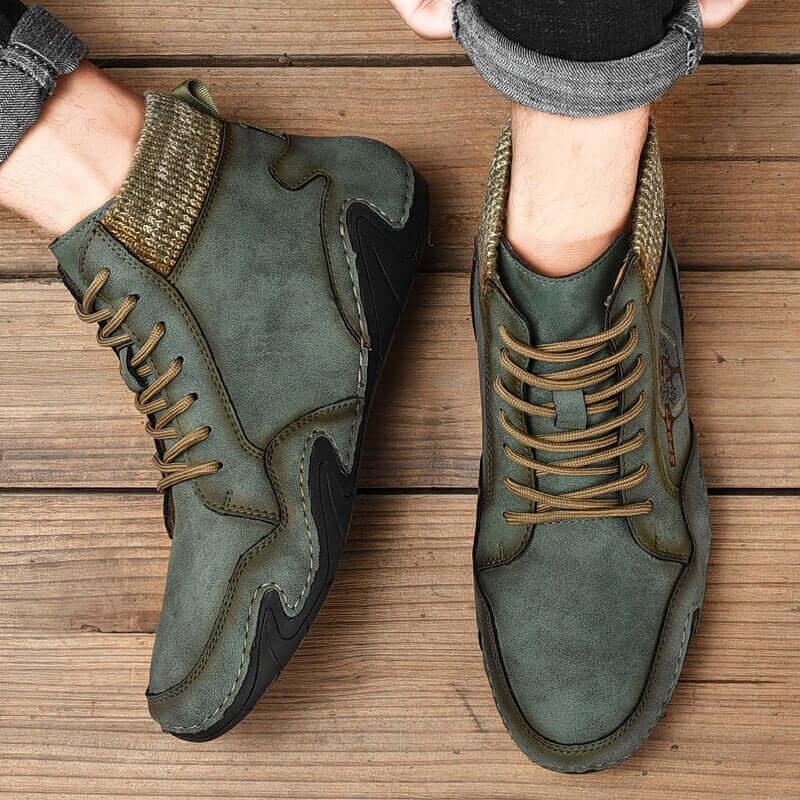 Dillon - Lace-Up Leather Ankle Boots