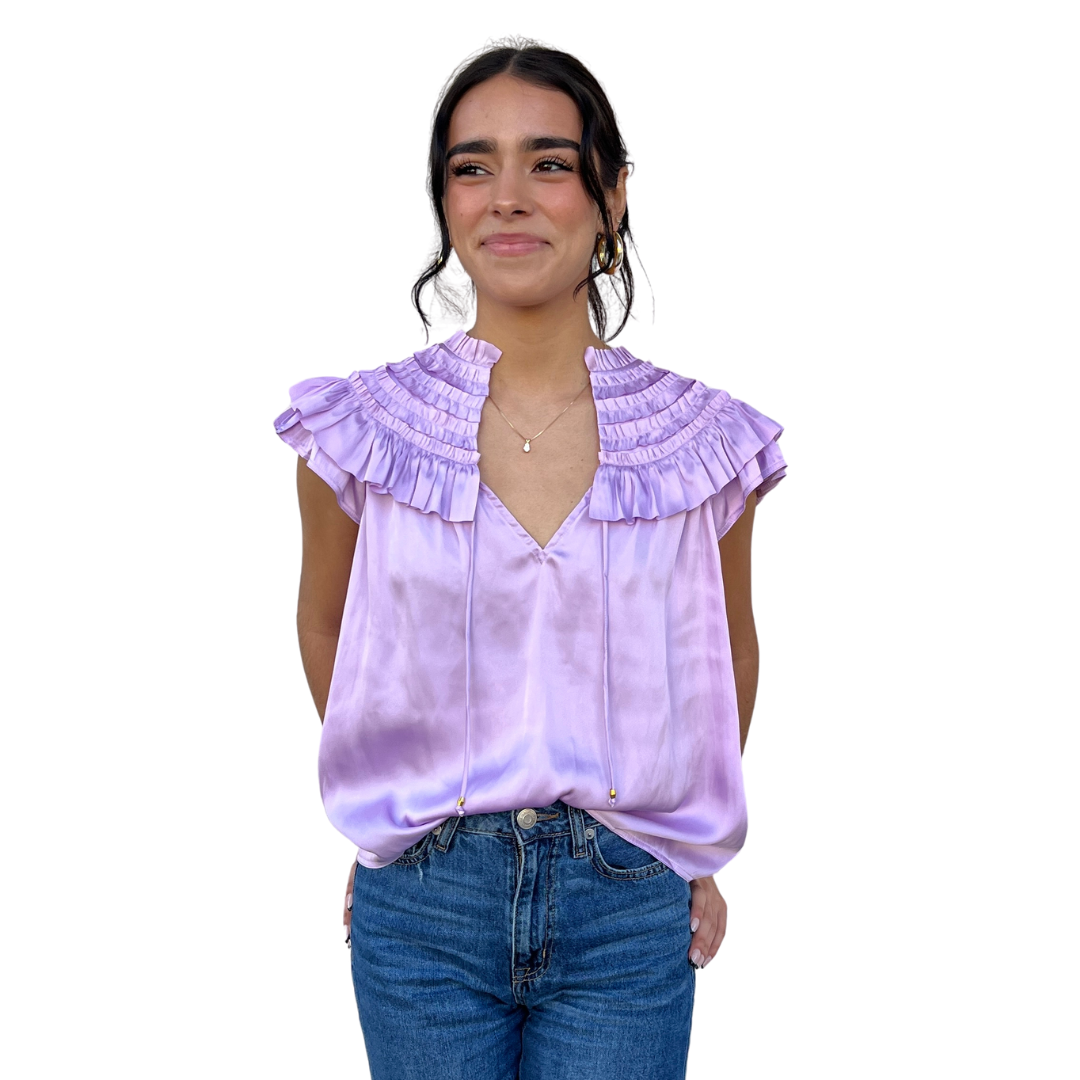 Freya Top in Lilac