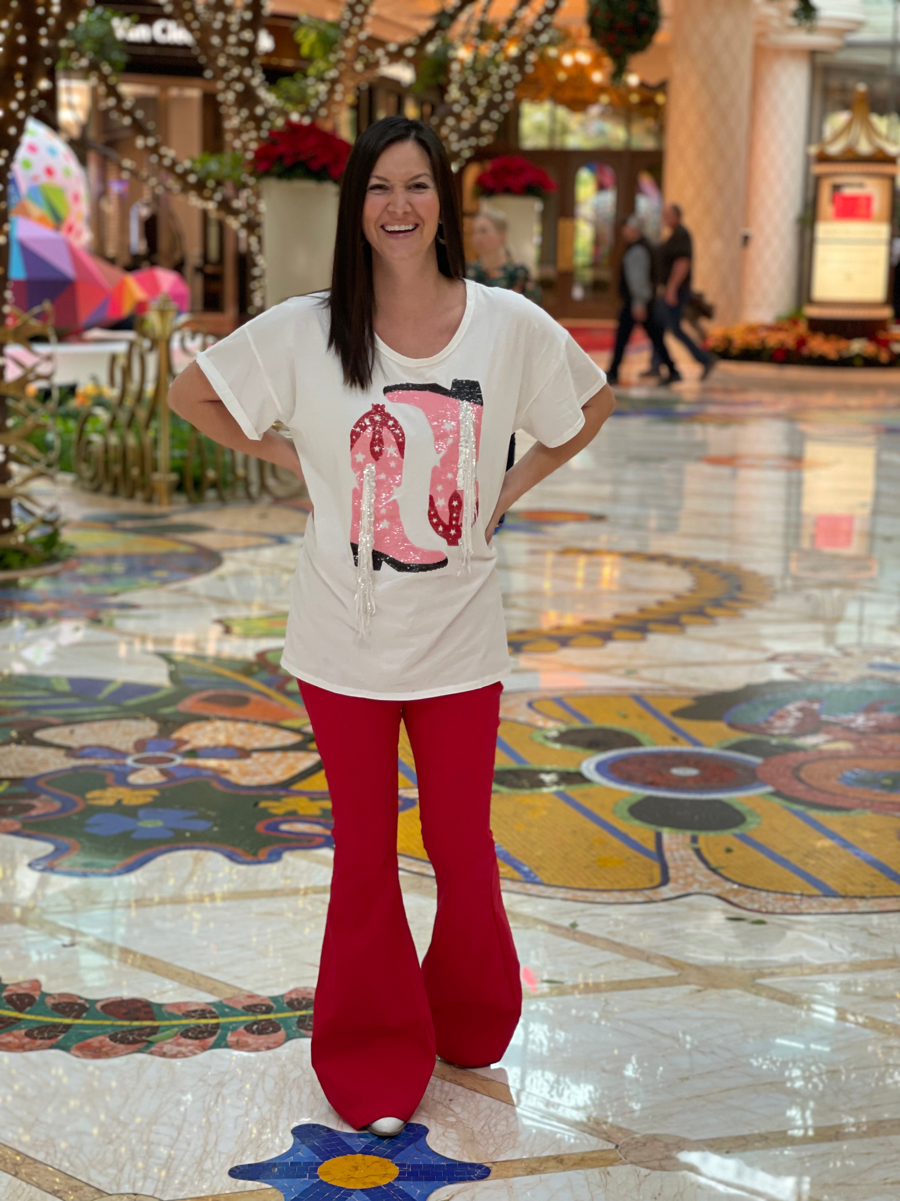 Fringe-y Cowboy Boots Graphic Tee