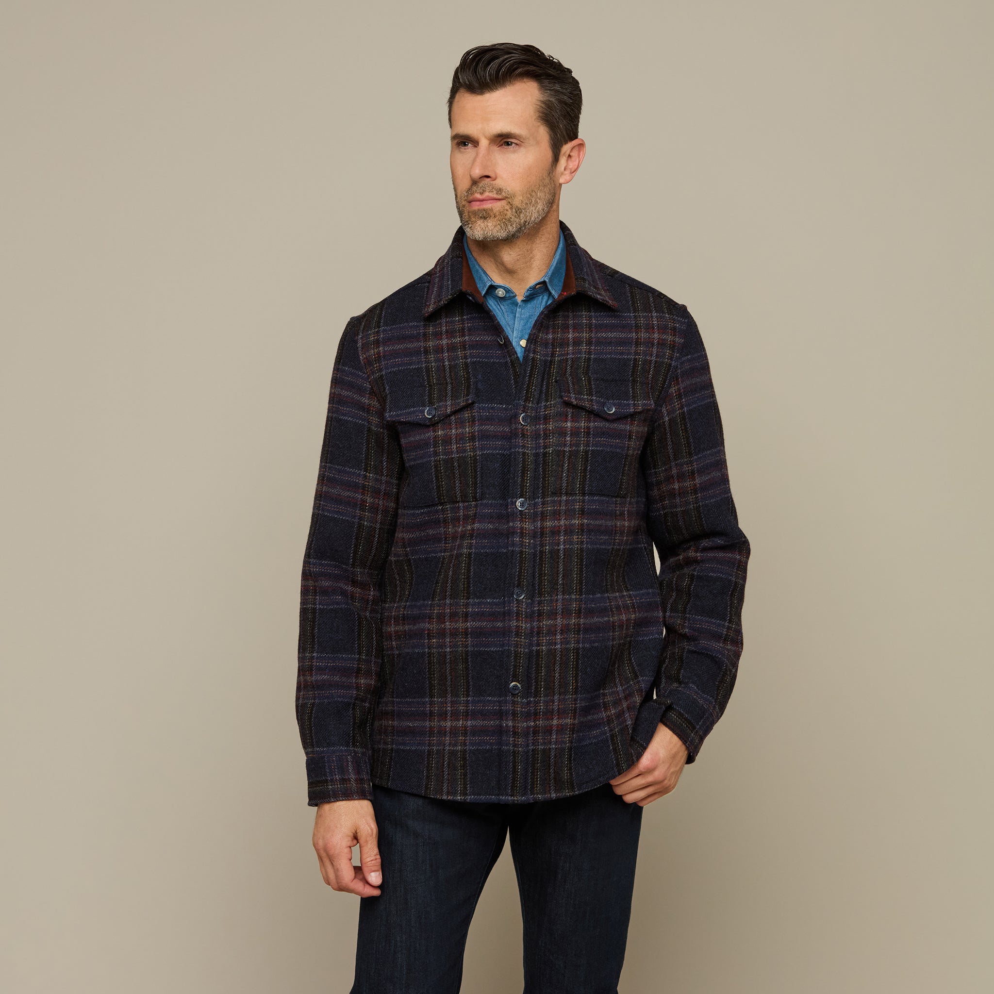 Gordy Chore Coat :: Blue Plaid