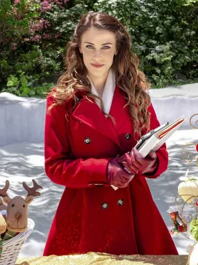 Jessica Lowndes Christmas at Pemberley Manor Coat