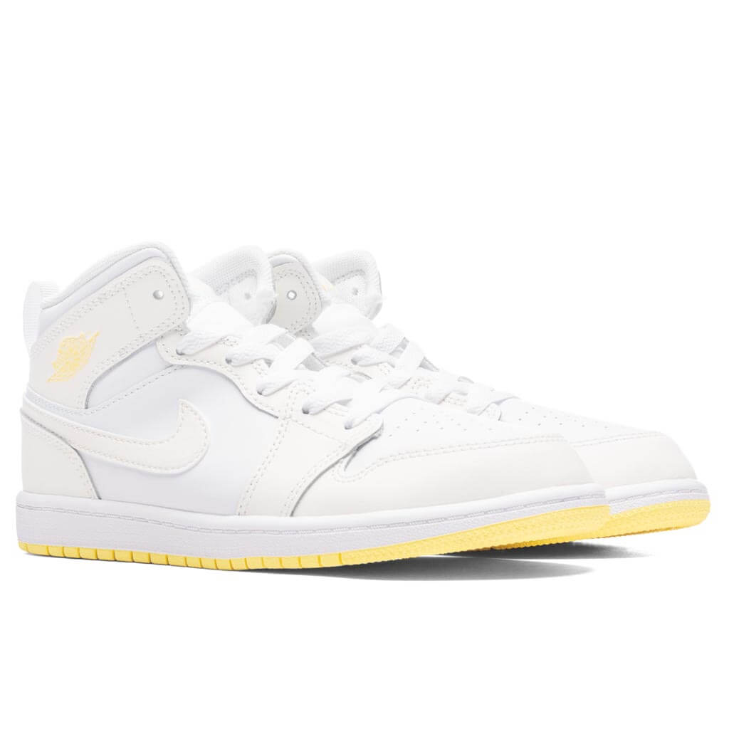 Jordan 1 Mid (PS) - Sail/Lt Laser Orange/White