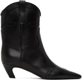 KHAITE Black Dallas Boots