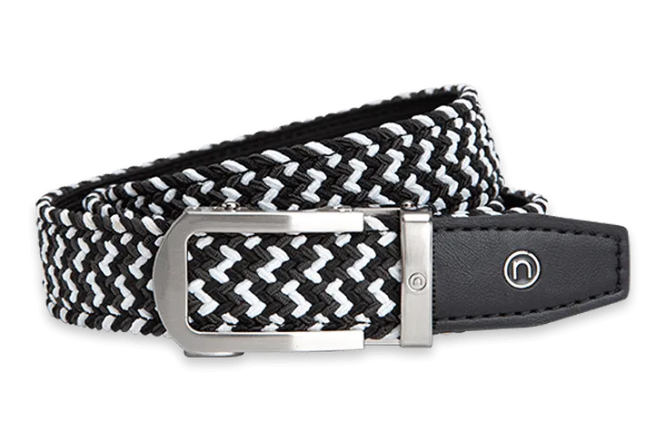 Kid's Braided Charcoal, 1 1/8 Strap, Golf Belt