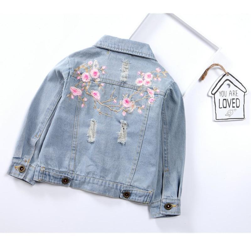 Kids Jean Jacket Ragged Fashion Jacket