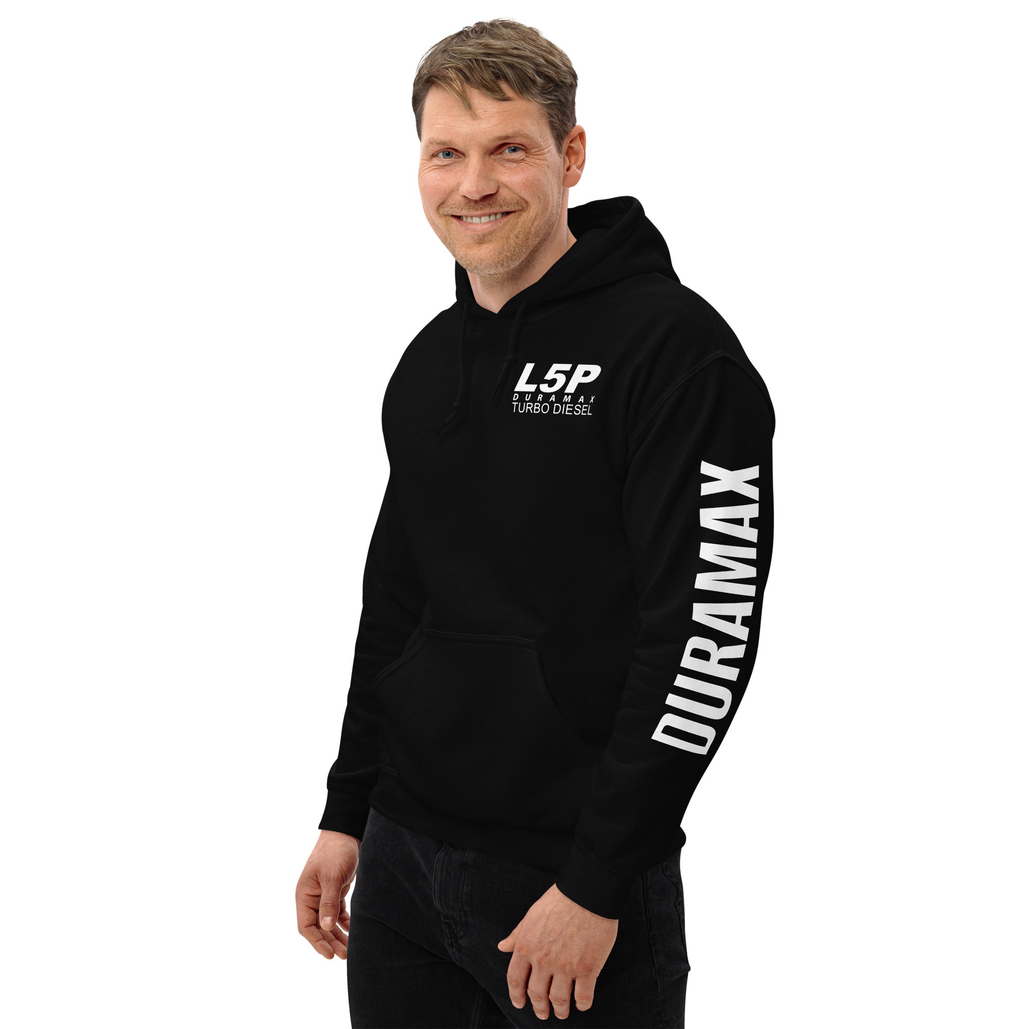 L5P Duramax Hoodie Pullover Sweatshirt With Sleeve Print