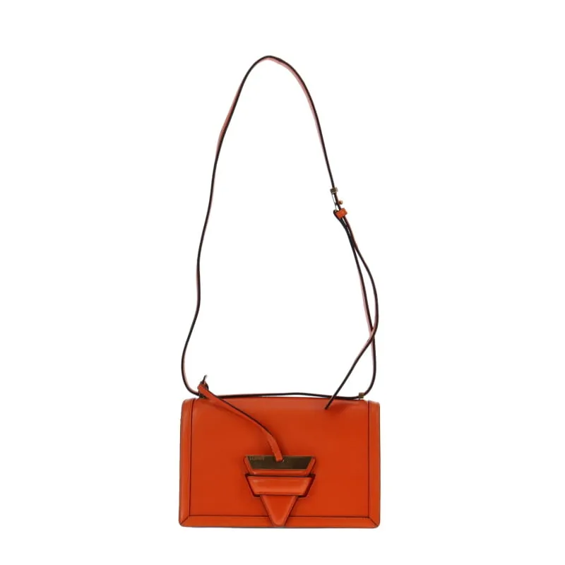 Loewe Barcelona Orange Leather Crossbody Medium Box Leather