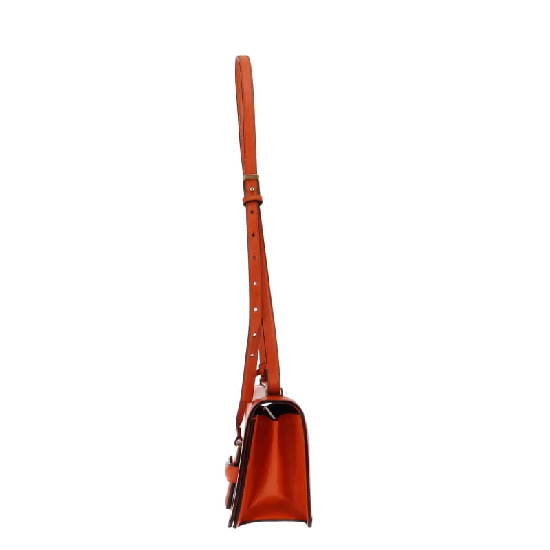 Loewe Barcelona Orange Leather Crossbody Medium Box Leather