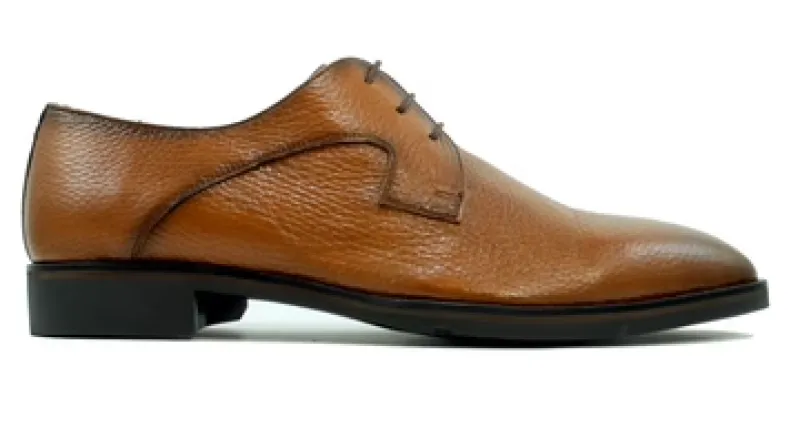 LOUIE DEERSKIN OXFORD - WHISKEY