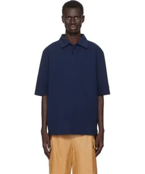 Marni Navy Oversized Polo