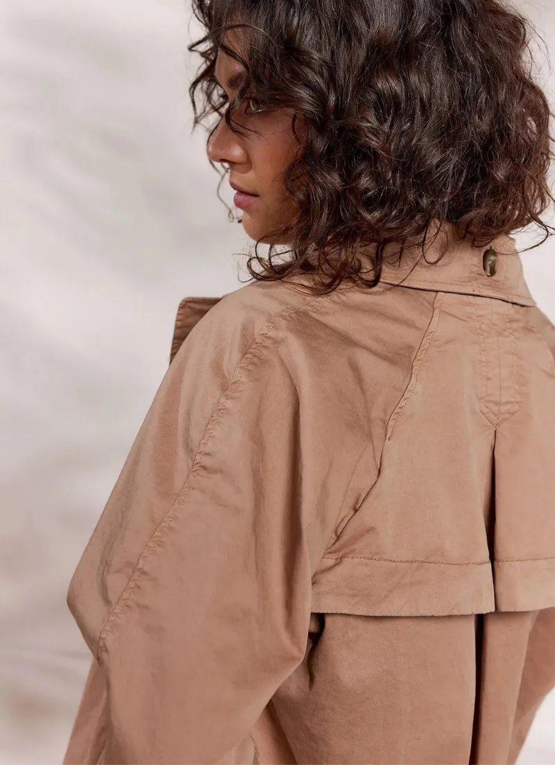 Marta Trench Coat Combat Twill