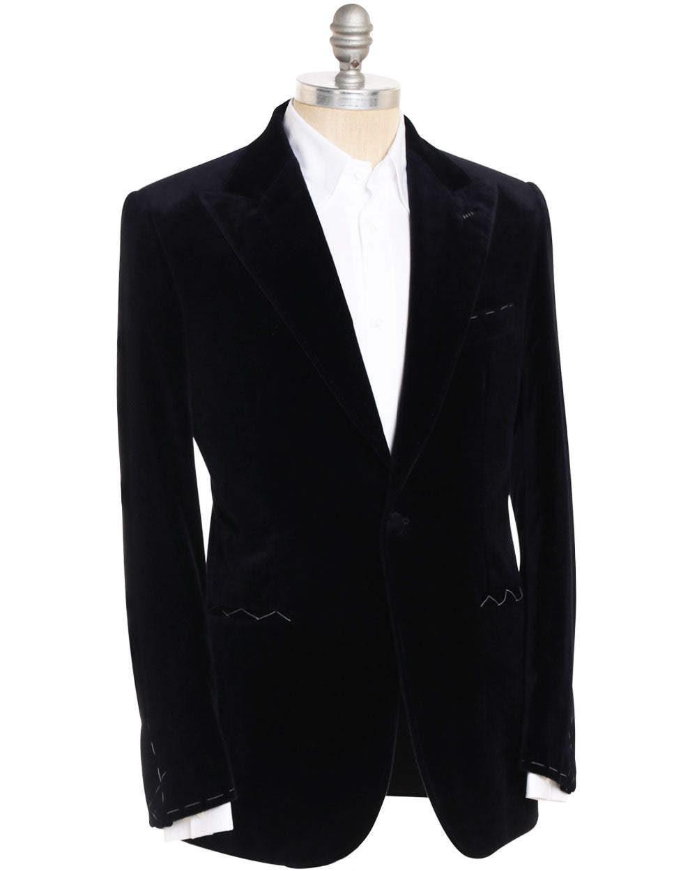 Midnight Blue Velour Virgilio Dinner Jacket