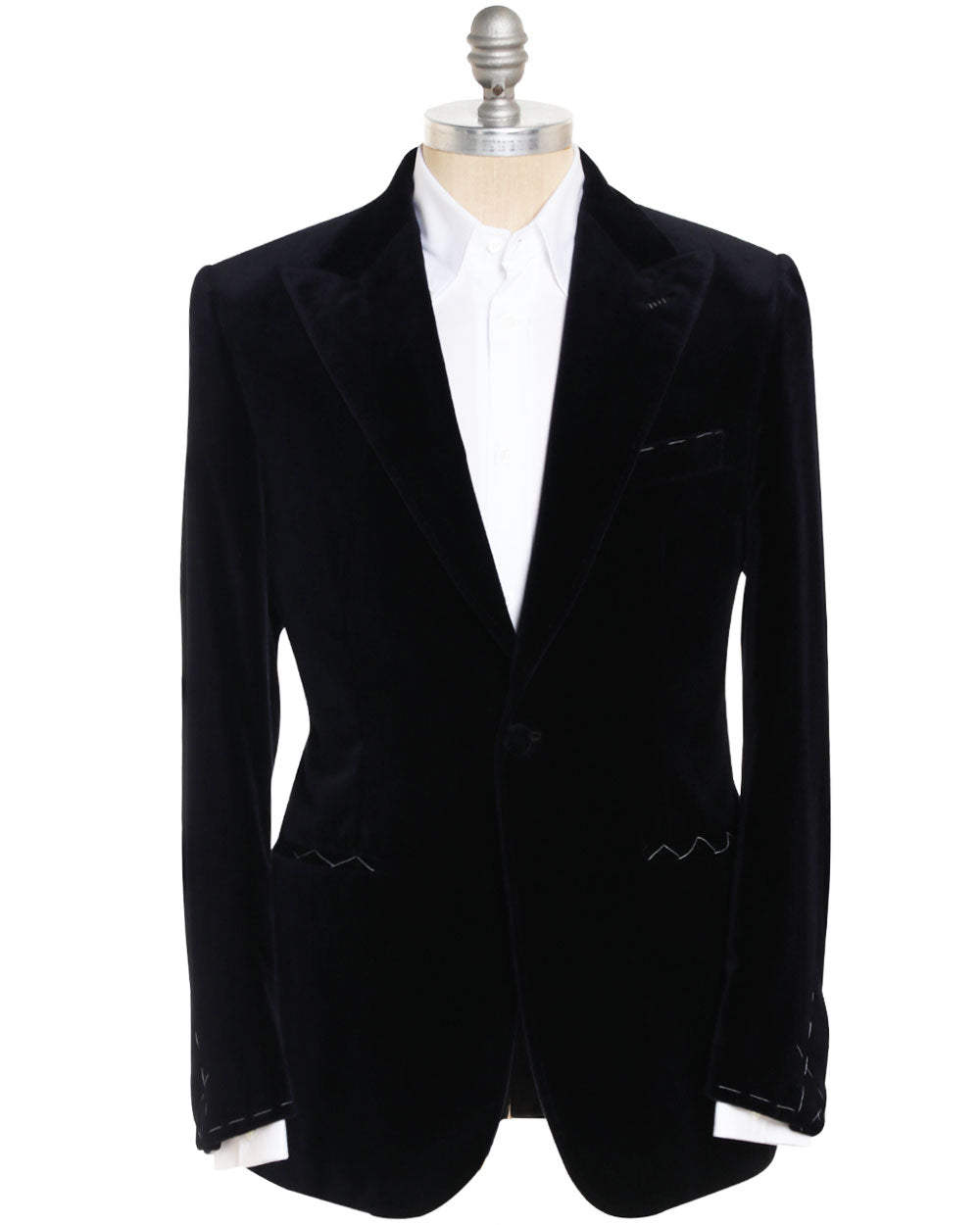 Midnight Blue Velour Virgilio Dinner Jacket