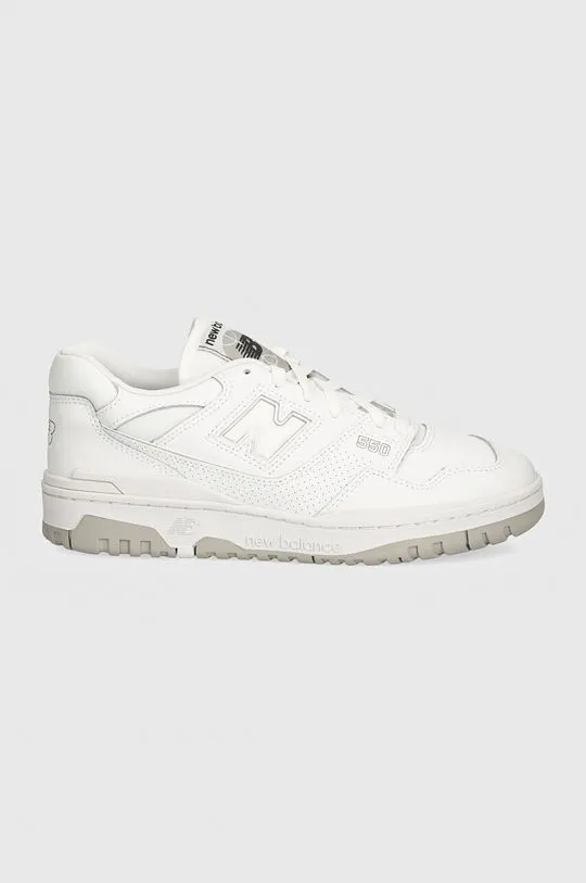 New Balance leather sneakers BB550PB1 white color