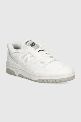 New Balance leather sneakers BB550PB1 white color